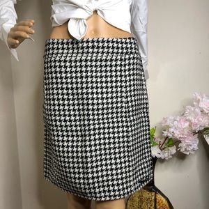 Black and White Working Skirt